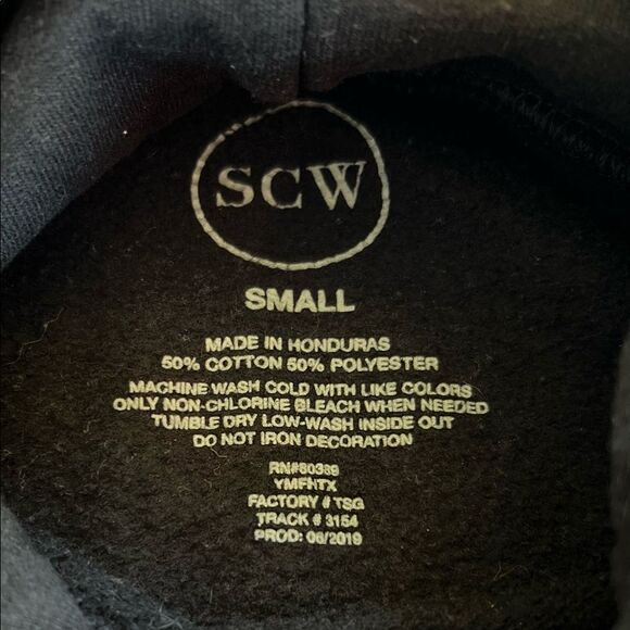 SCW ~ Small ~ Black ~ Hoodie~ Sweater ~ EUC - Picture 2 of 2